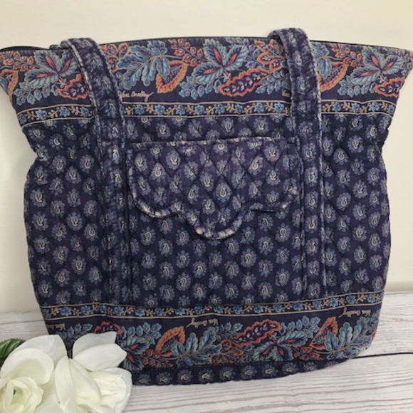 vera bradley navy tote